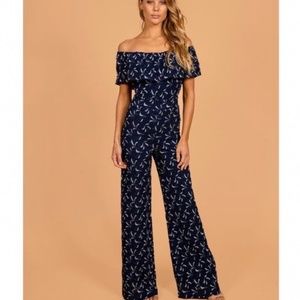 NightCap for Free People OTS Navy Knit Jumpsuit